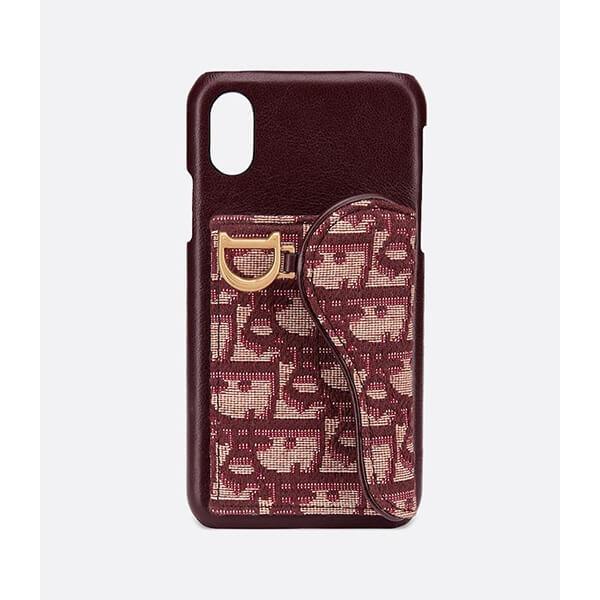 ☆Diorケース偽物☆Oblique柄“Saddle” iPhone X/XSケース＊2色 S5628CTZQ